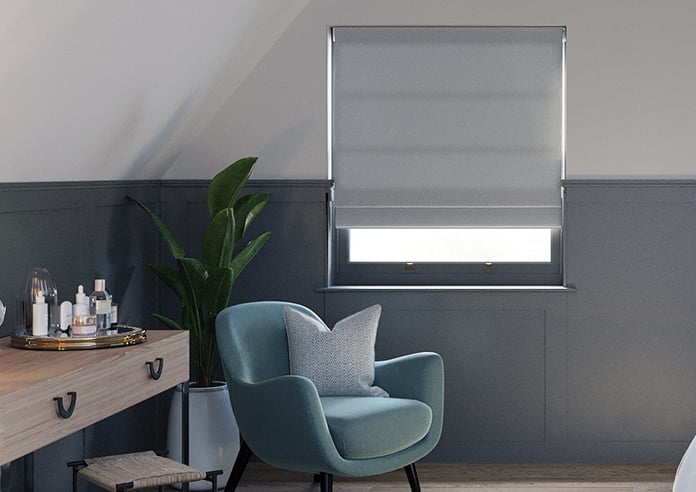 Belgravia, Steel - Twist&Fit Roman Blind - Image 3